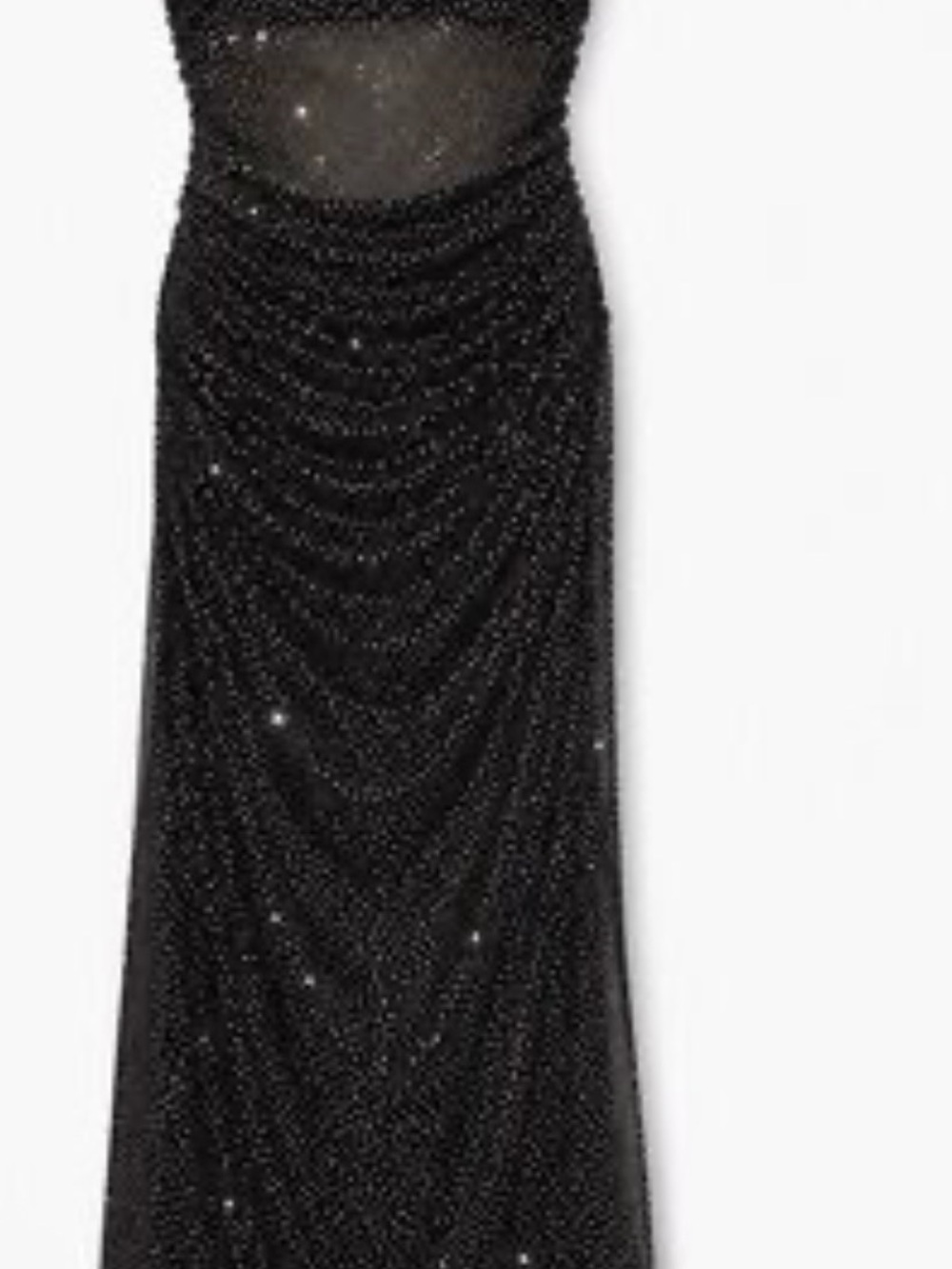 Gianni  Bini S size Black Strapless Sequin Gown